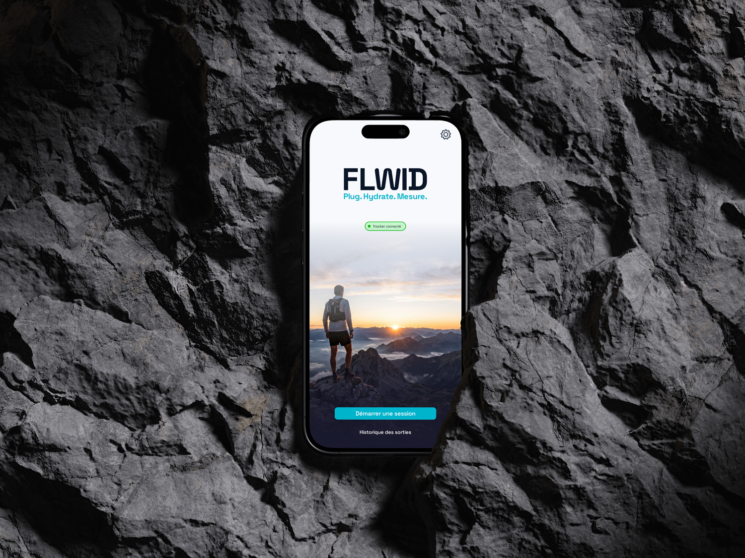 App Flwid sur iPhone — connexion Bluetooth automatique